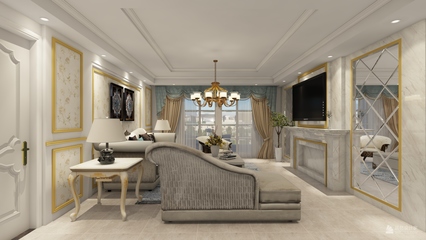 歐式華宅，典雅綻放——武頤家園219平米四居室室內裝飾設計