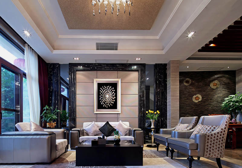 匠心筑夢·奢享人生 紫蘋果國際設(shè)計2017年南寧別墅裝修效果圖案例賞析